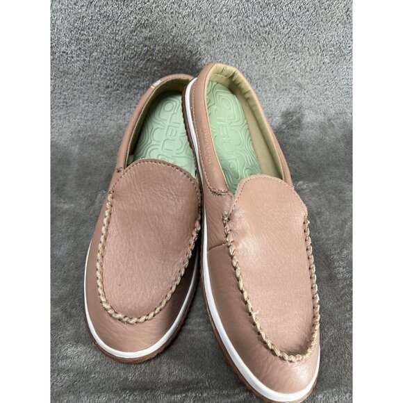 JBU Women’s 9 Torino Mules Beige Pink Garden Ready Slip On All Terra Traction - Picture 1 of 8